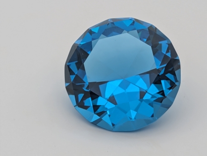 Preview: Kristallglasdiamant petrol, D50mm